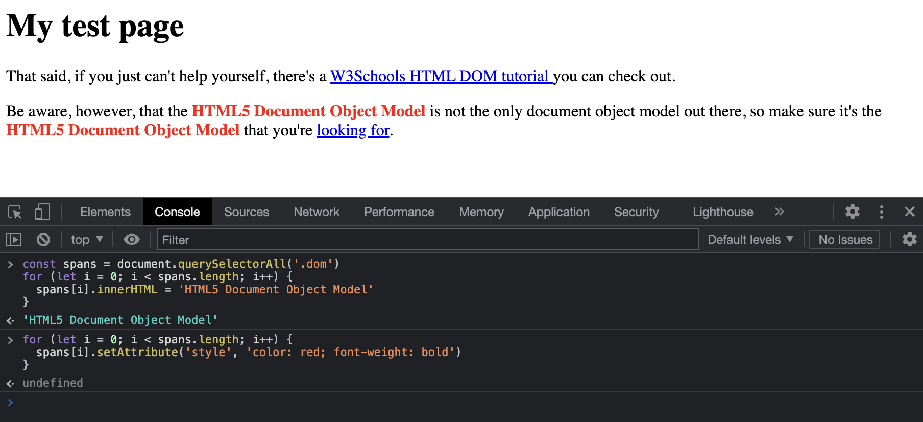 Using setAttribute to set style